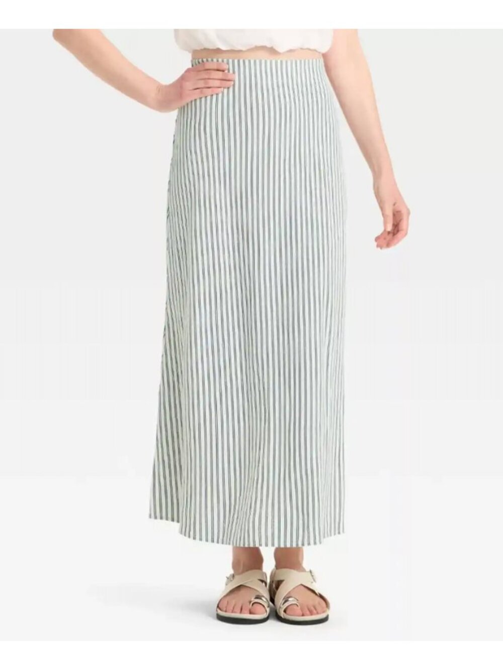 Target A New Day Linen Blend Maxi Skirt NWT